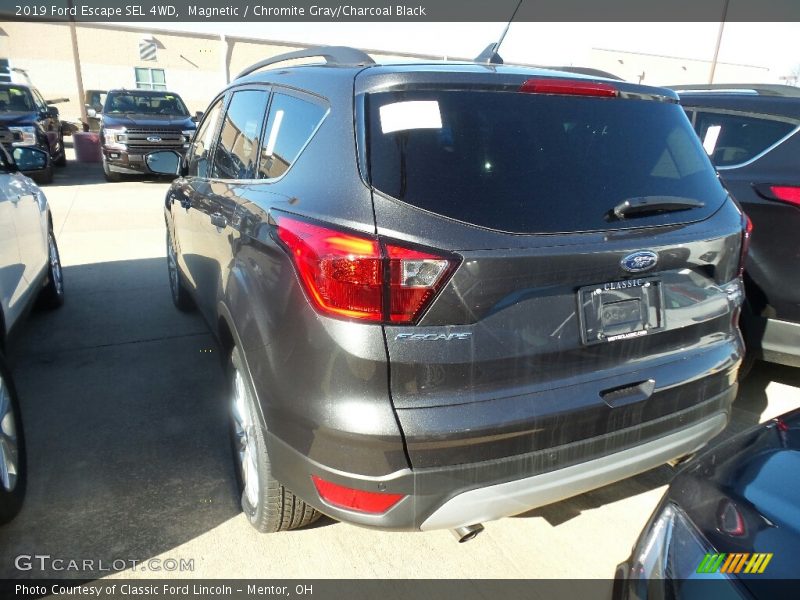 Magnetic / Chromite Gray/Charcoal Black 2019 Ford Escape SEL 4WD