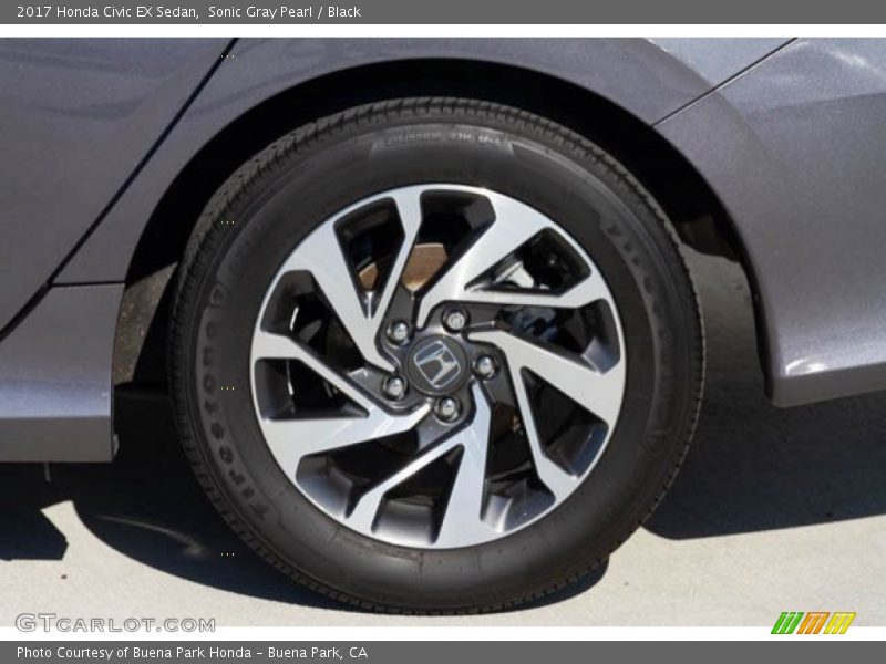 Sonic Gray Pearl / Black 2017 Honda Civic EX Sedan