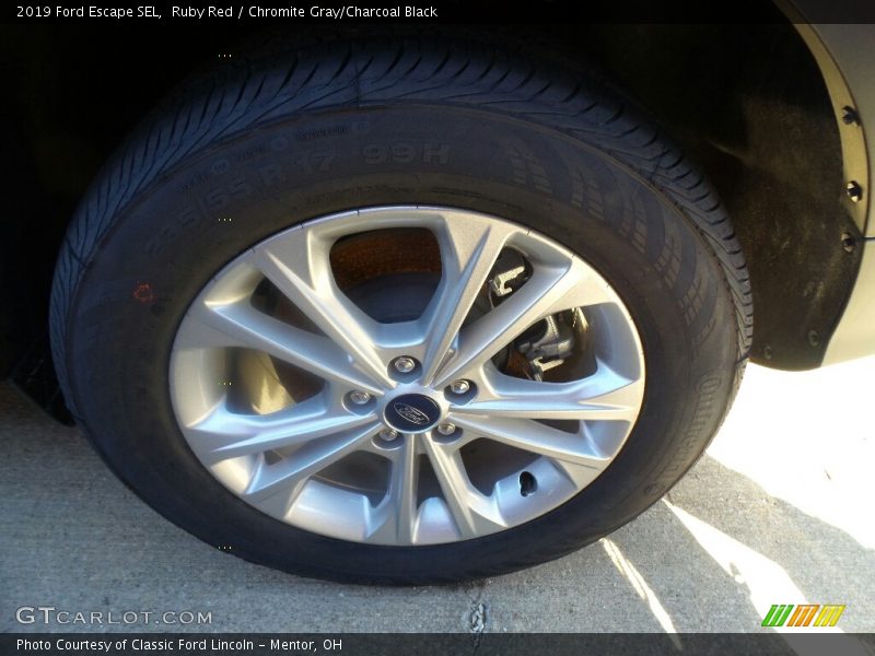 Ruby Red / Chromite Gray/Charcoal Black 2019 Ford Escape SEL