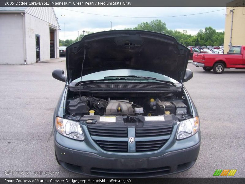 Magnesium Green Pearl / Medium Slate Gray 2005 Dodge Caravan SE