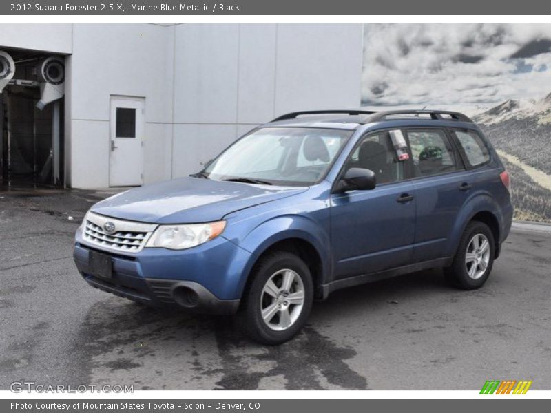 Marine Blue Metallic / Black 2012 Subaru Forester 2.5 X