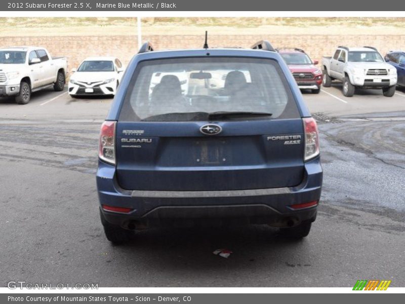 Marine Blue Metallic / Black 2012 Subaru Forester 2.5 X
