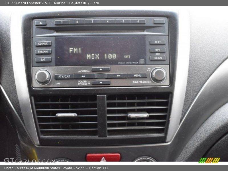 Marine Blue Metallic / Black 2012 Subaru Forester 2.5 X