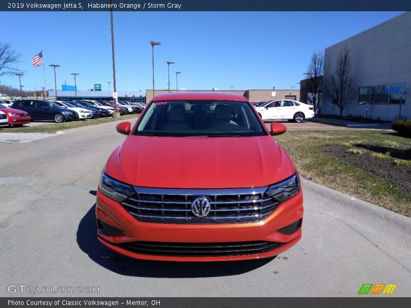 Habanero Orange / Storm Gray 2019 Volkswagen Jetta S