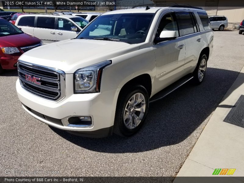 White Diamond Tricoat / Jet Black 2015 GMC Yukon SLT 4WD