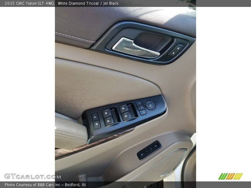 White Diamond Tricoat / Jet Black 2015 GMC Yukon SLT 4WD