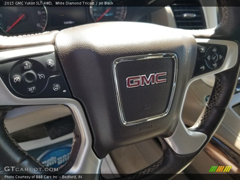 White Diamond Tricoat / Jet Black 2015 GMC Yukon SLT 4WD