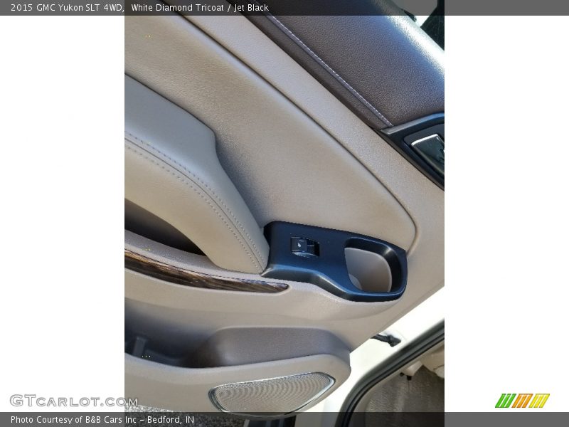 White Diamond Tricoat / Jet Black 2015 GMC Yukon SLT 4WD