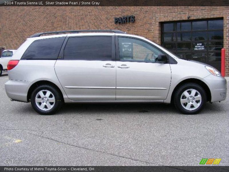 Silver Shadow Pearl / Stone Gray 2004 Toyota Sienna LE