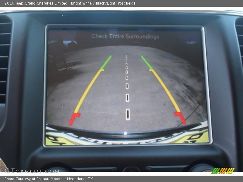 Bright White / Black/Light Frost Beige 2016 Jeep Grand Cherokee Limited