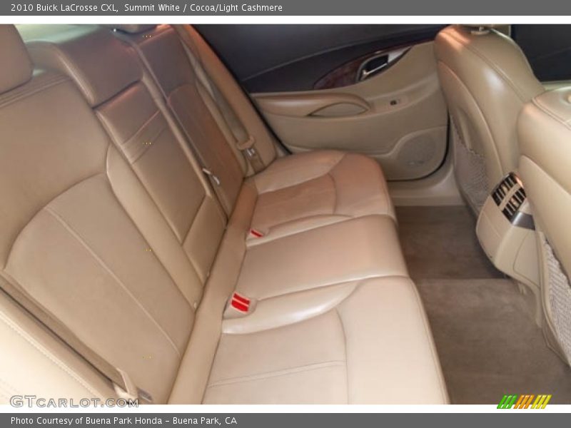 Summit White / Cocoa/Light Cashmere 2010 Buick LaCrosse CXL