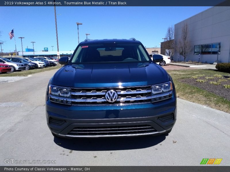 Tourmaline Blue Metallic / Titan Black 2019 Volkswagen Atlas S 4Motion