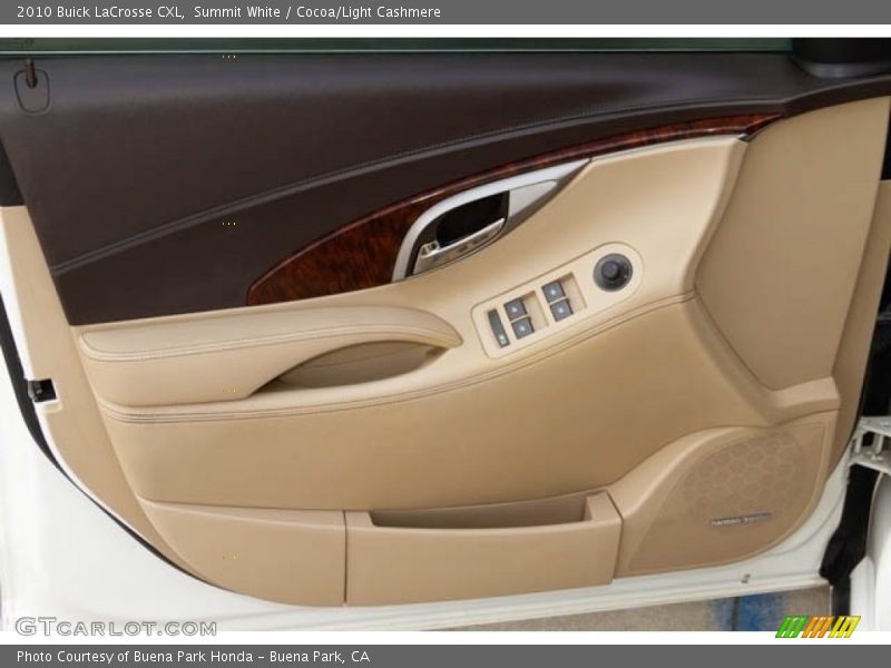 Summit White / Cocoa/Light Cashmere 2010 Buick LaCrosse CXL