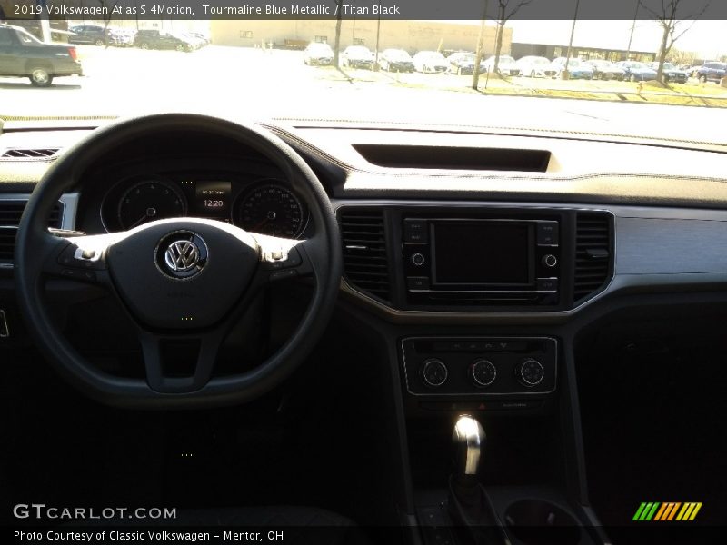 Tourmaline Blue Metallic / Titan Black 2019 Volkswagen Atlas S 4Motion