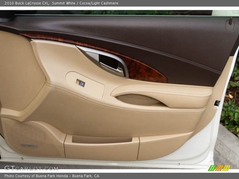 Summit White / Cocoa/Light Cashmere 2010 Buick LaCrosse CXL