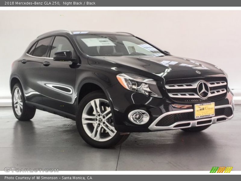Night Black / Black 2018 Mercedes-Benz GLA 250