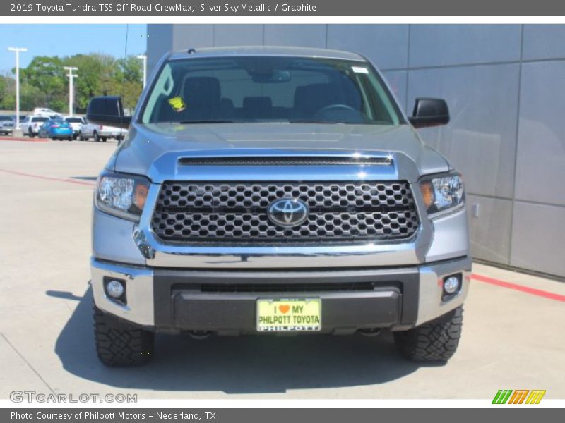 Silver Sky Metallic / Graphite 2019 Toyota Tundra TSS Off Road CrewMax