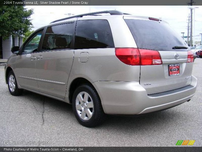 Silver Shadow Pearl / Stone Gray 2004 Toyota Sienna LE
