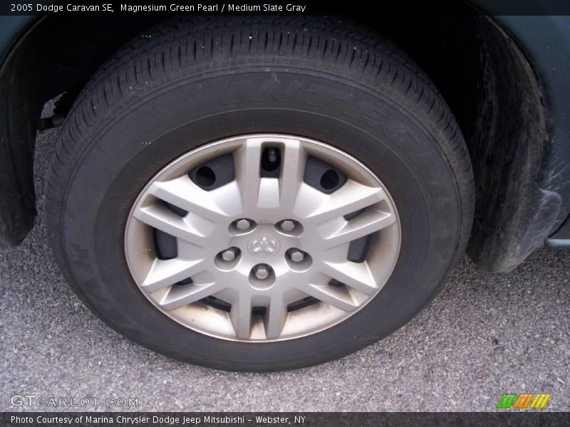 Magnesium Green Pearl / Medium Slate Gray 2005 Dodge Caravan SE