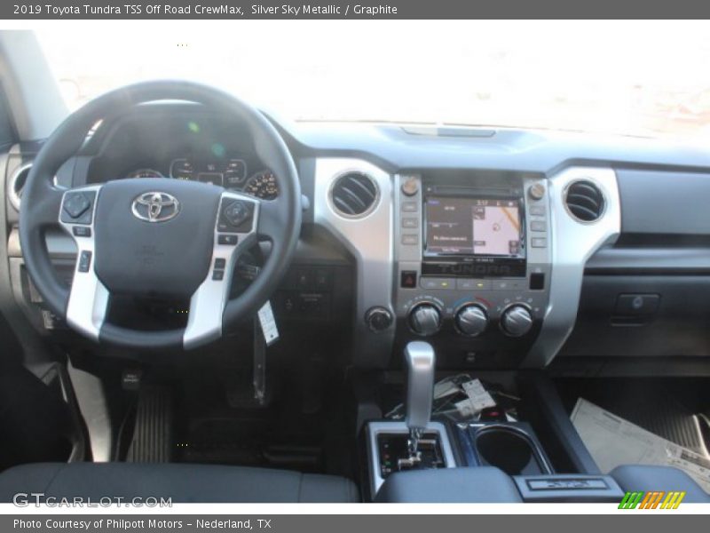 Silver Sky Metallic / Graphite 2019 Toyota Tundra TSS Off Road CrewMax