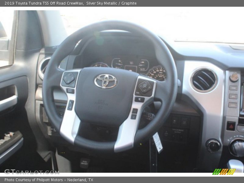 Silver Sky Metallic / Graphite 2019 Toyota Tundra TSS Off Road CrewMax