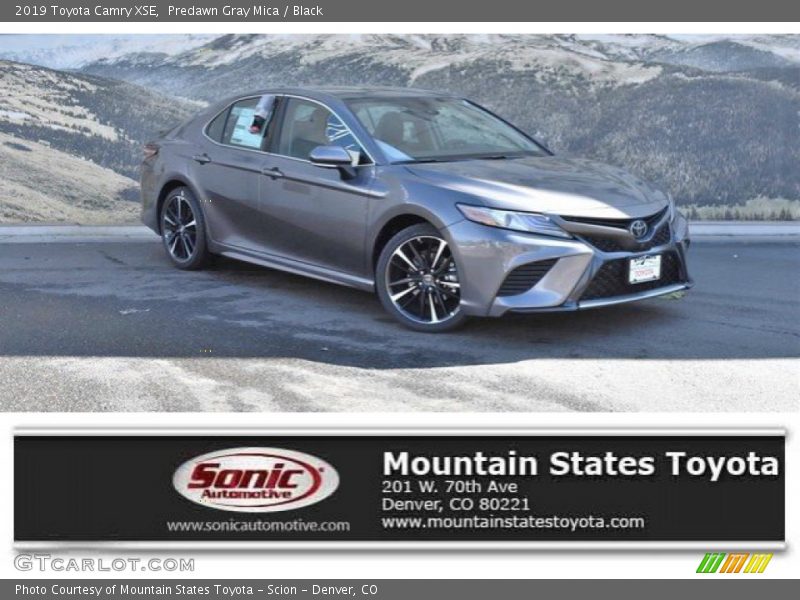 Predawn Gray Mica / Black 2019 Toyota Camry XSE