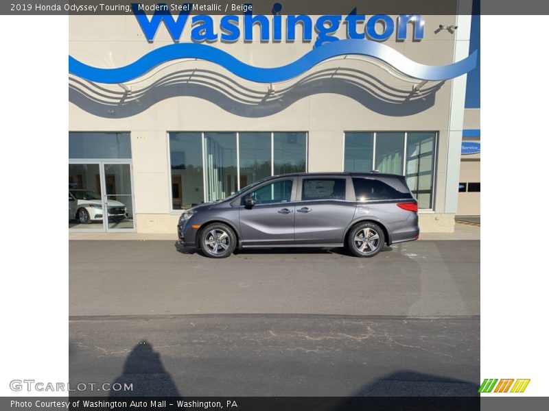 Modern Steel Metallic / Beige 2019 Honda Odyssey Touring