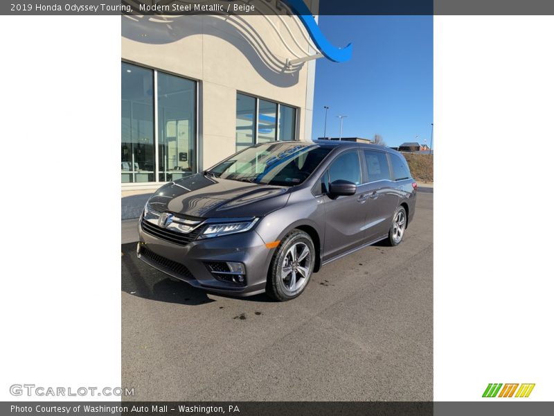 Modern Steel Metallic / Beige 2019 Honda Odyssey Touring