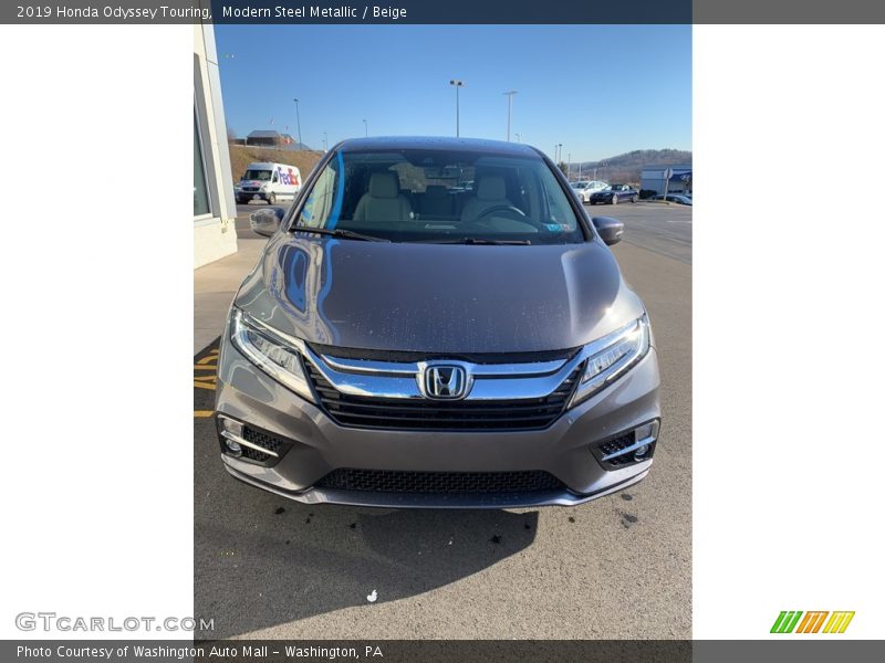 Modern Steel Metallic / Beige 2019 Honda Odyssey Touring