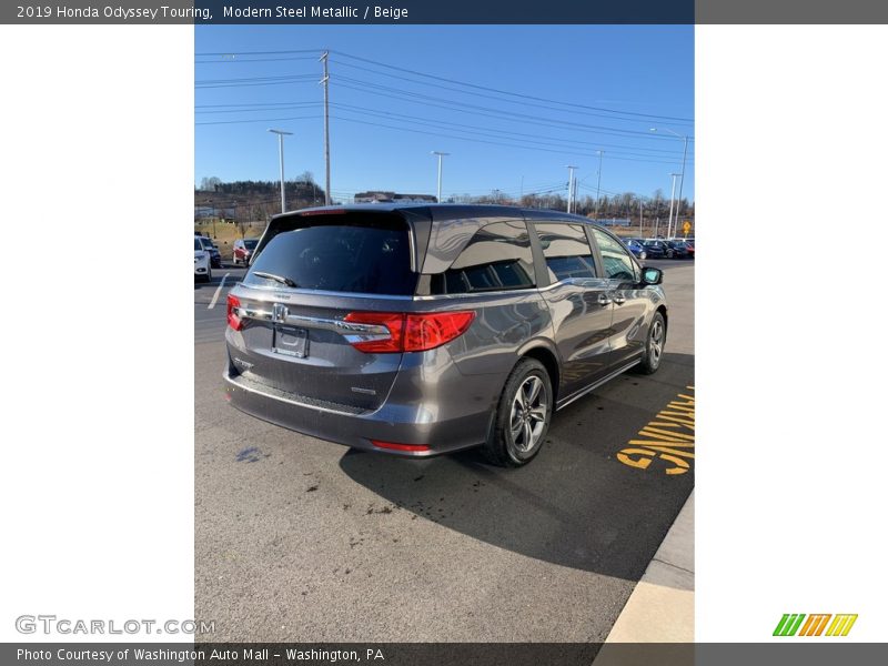 Modern Steel Metallic / Beige 2019 Honda Odyssey Touring