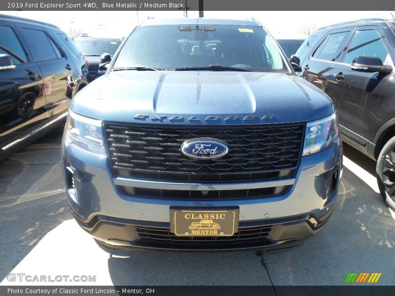 Blue Metallic / Medium Black 2019 Ford Explorer Sport 4WD