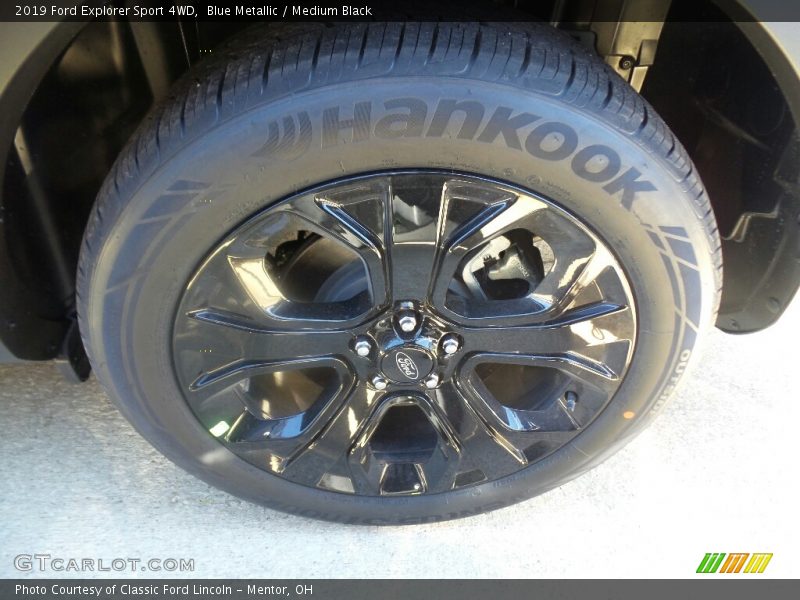 Blue Metallic / Medium Black 2019 Ford Explorer Sport 4WD