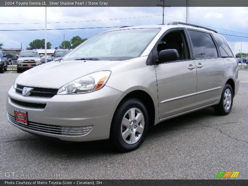 Silver Shadow Pearl / Stone Gray 2004 Toyota Sienna LE