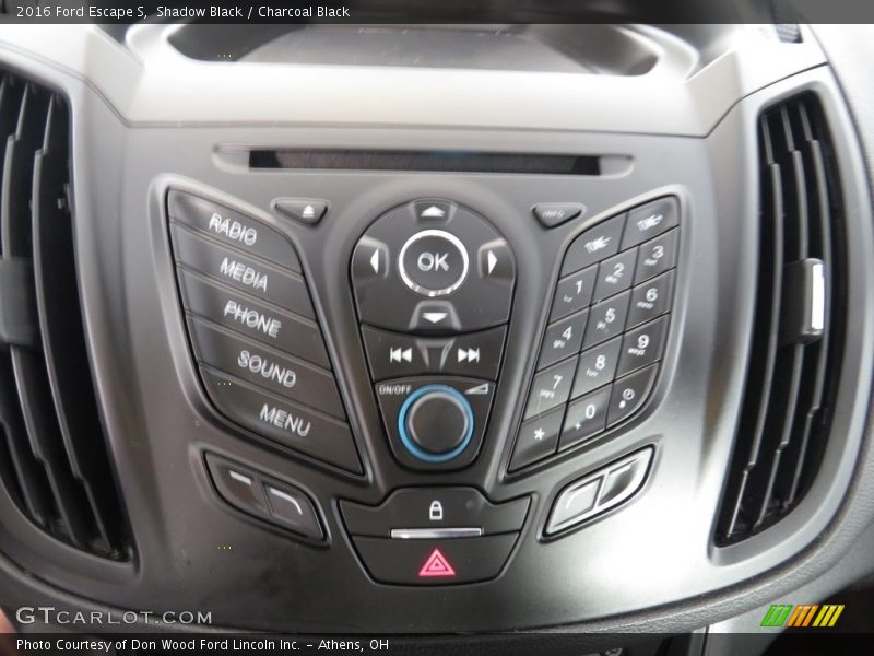 Shadow Black / Charcoal Black 2016 Ford Escape S