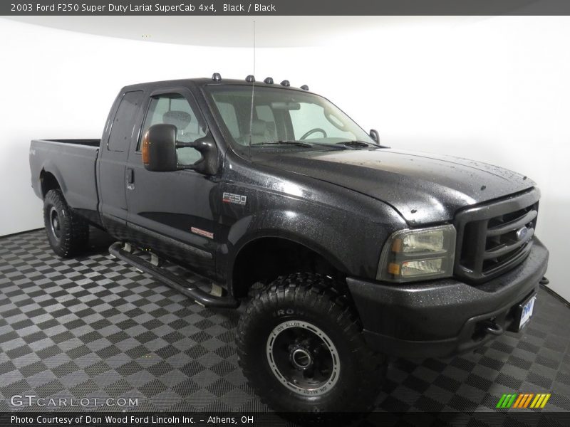 Black / Black 2003 Ford F250 Super Duty Lariat SuperCab 4x4