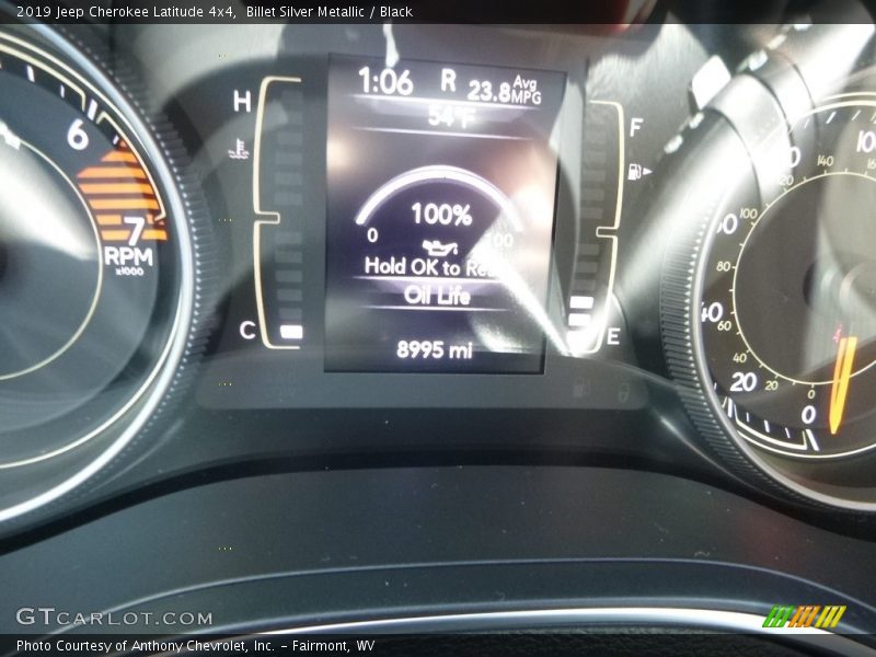 Billet Silver Metallic / Black 2019 Jeep Cherokee Latitude 4x4