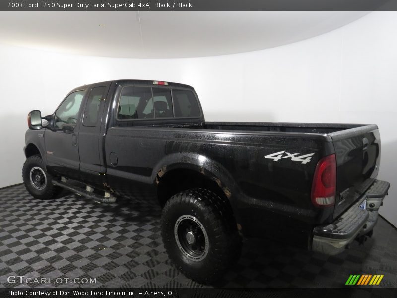 Black / Black 2003 Ford F250 Super Duty Lariat SuperCab 4x4