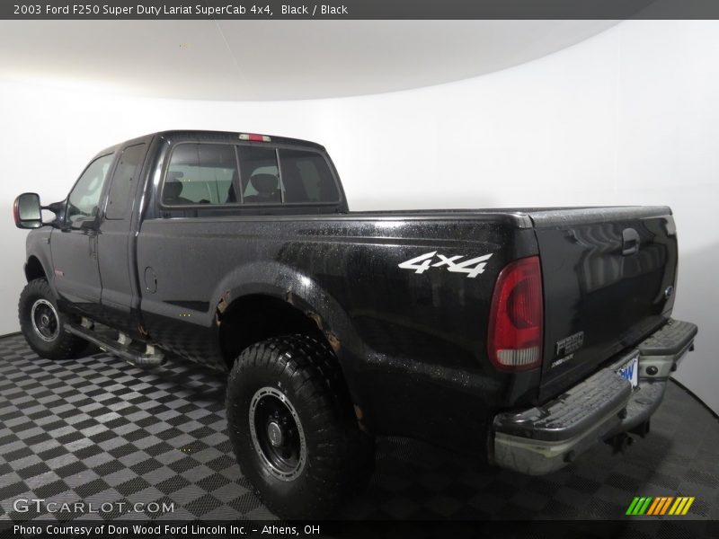 Black / Black 2003 Ford F250 Super Duty Lariat SuperCab 4x4