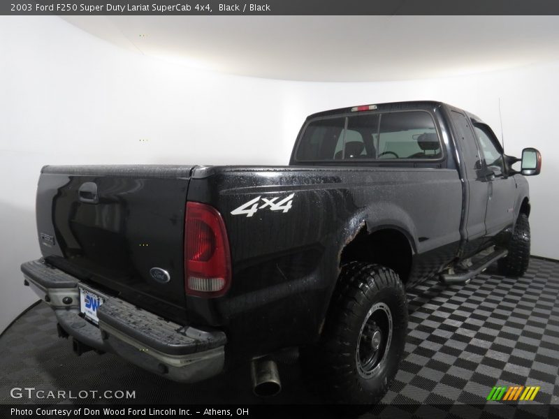 Black / Black 2003 Ford F250 Super Duty Lariat SuperCab 4x4
