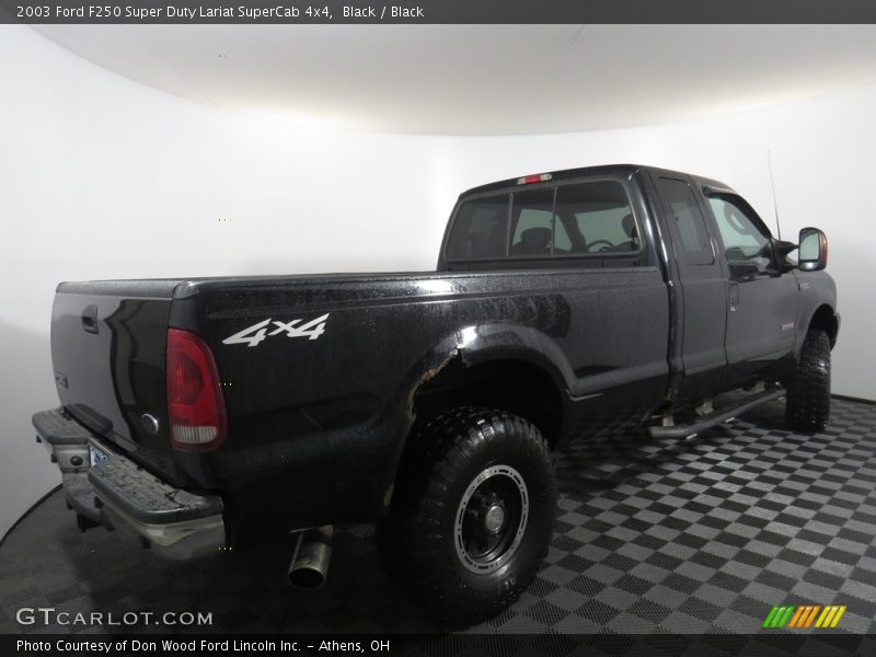 Black / Black 2003 Ford F250 Super Duty Lariat SuperCab 4x4