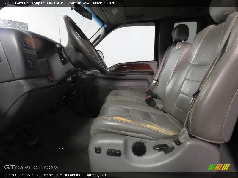 Black / Black 2003 Ford F250 Super Duty Lariat SuperCab 4x4