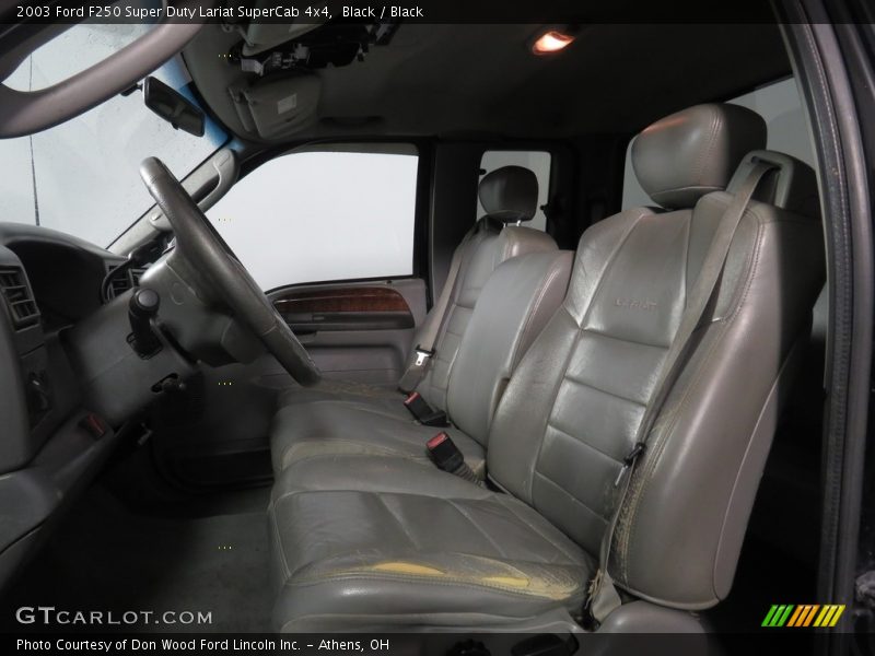 Black / Black 2003 Ford F250 Super Duty Lariat SuperCab 4x4