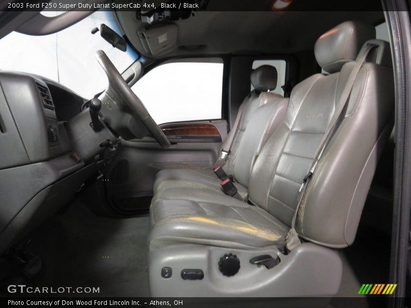 Black / Black 2003 Ford F250 Super Duty Lariat SuperCab 4x4