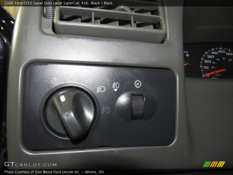 Black / Black 2003 Ford F250 Super Duty Lariat SuperCab 4x4