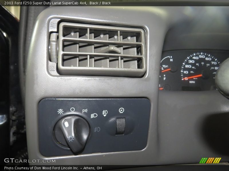 Black / Black 2003 Ford F250 Super Duty Lariat SuperCab 4x4