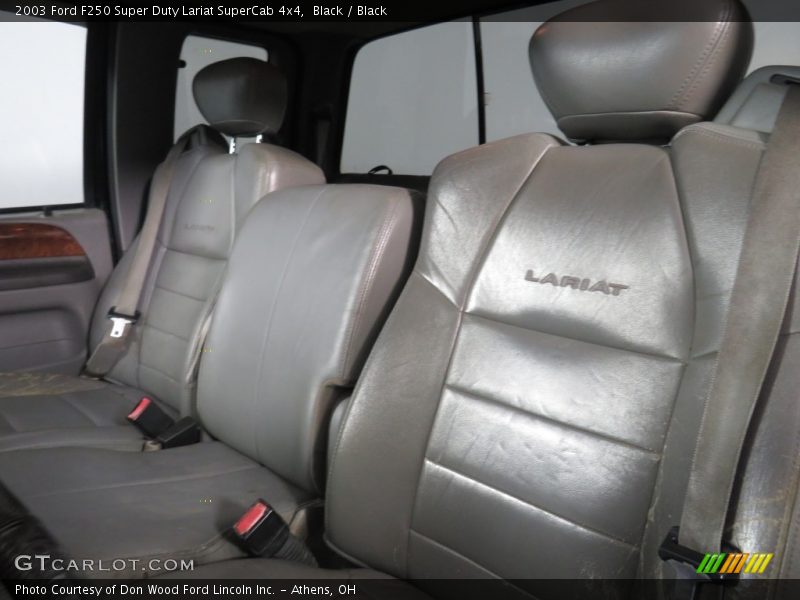 Black / Black 2003 Ford F250 Super Duty Lariat SuperCab 4x4