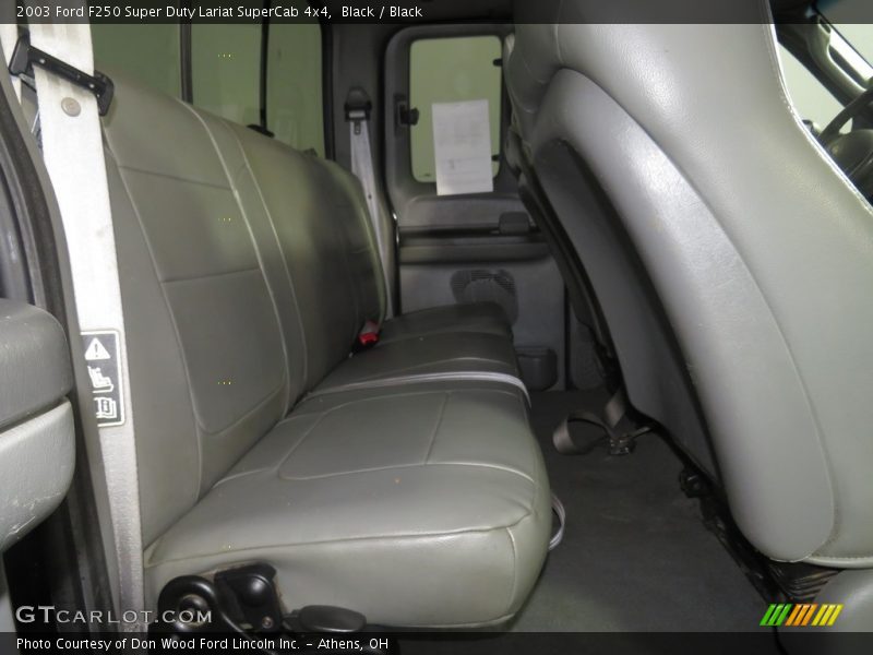 Black / Black 2003 Ford F250 Super Duty Lariat SuperCab 4x4