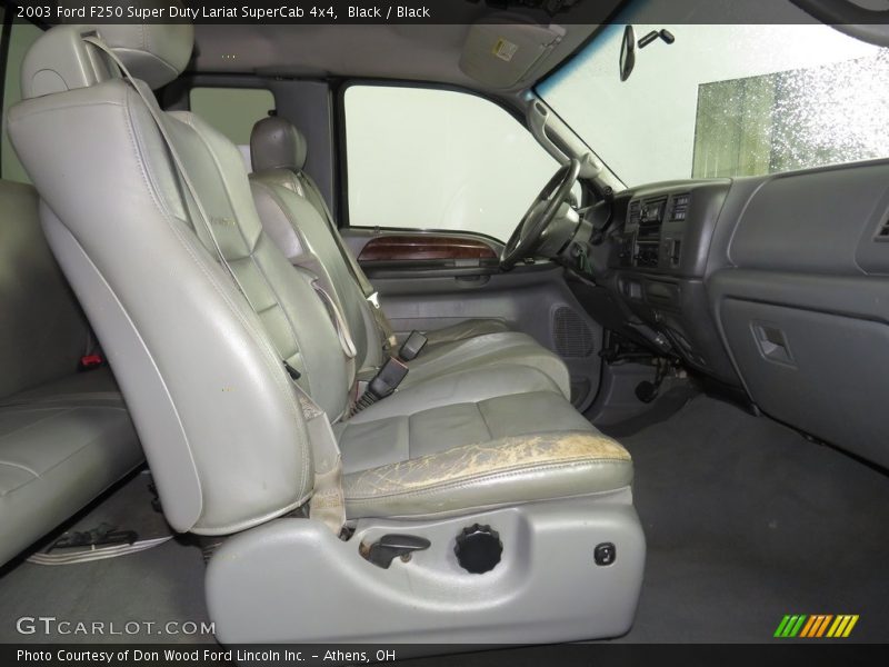 Black / Black 2003 Ford F250 Super Duty Lariat SuperCab 4x4