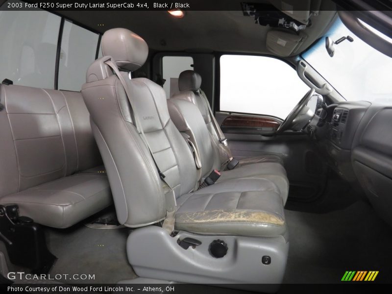 Black / Black 2003 Ford F250 Super Duty Lariat SuperCab 4x4