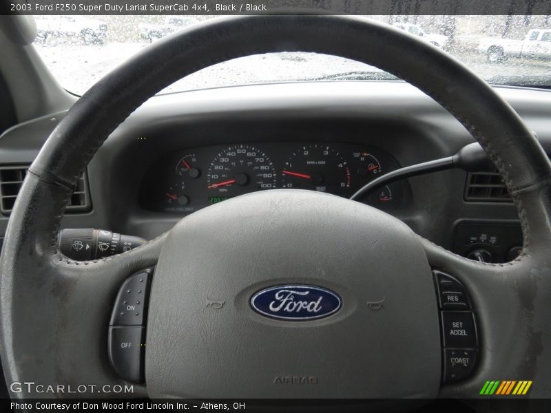 Black / Black 2003 Ford F250 Super Duty Lariat SuperCab 4x4